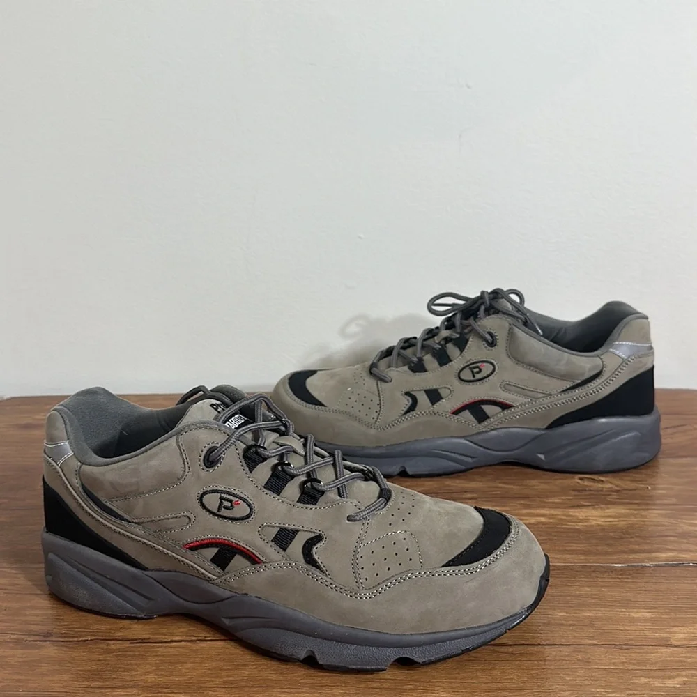 Propet Men's Olive Black Athletic Shoes size 13 stability walker balance health